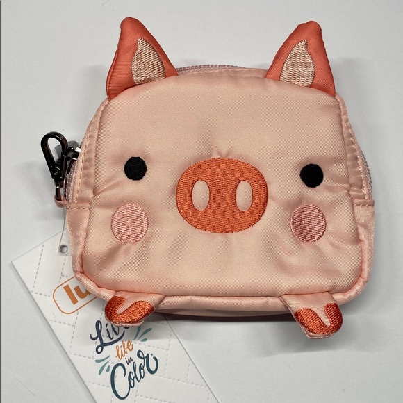 lug Handbags - NWT Lug Zippy Friends Pouch-Pig